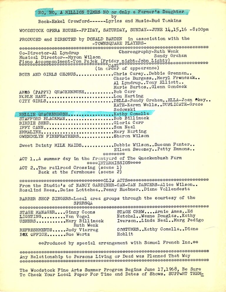 No, No, A Million Times No - 1968