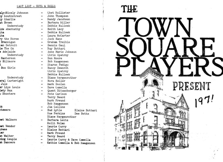 Guys & Dolls program 1971